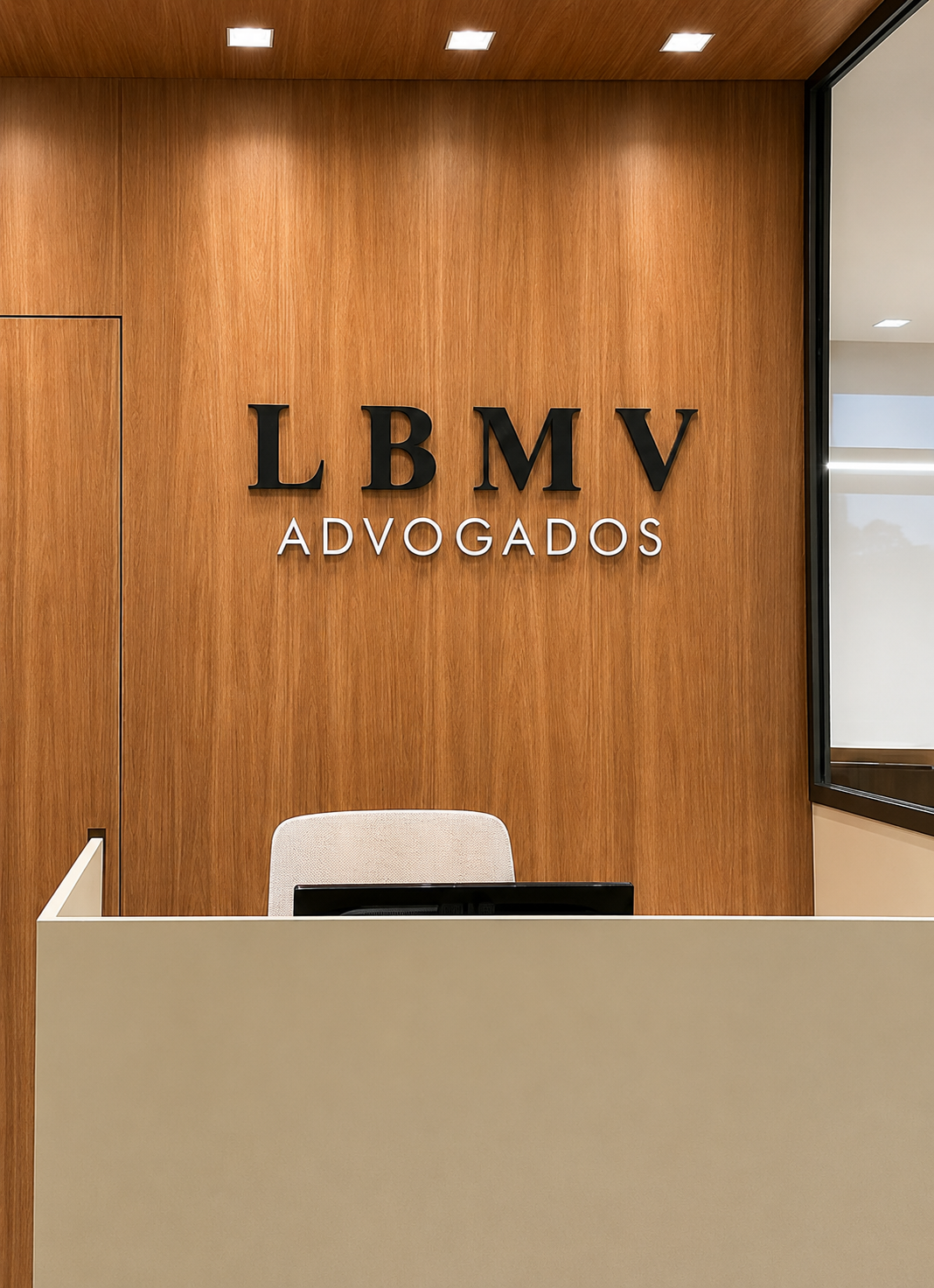 Recepção do escritório LBMV Advogados